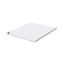 White mattress topper, dimensions 80-180, featuring a foam construction and a wavy-textured surface.