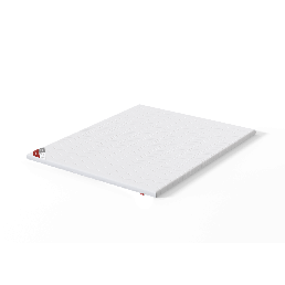 White profiled foam mattress topper, measuring 80-180 cm, provides additional comfort and support.