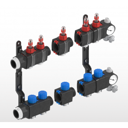 Tycroc TSL golvvärme/kylningssamlare med 5 x 3/4