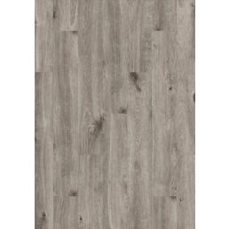 Laminaattilattia 'Krono Original Classic', 1-sauvainen, tammi Tornado ORCA, harmaanruskea tekstuurinen puujäljitelmä.