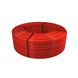 Punainen Tycroc PERT lattialämmitysputki, mitat 17x2,0 mm, rullalla.