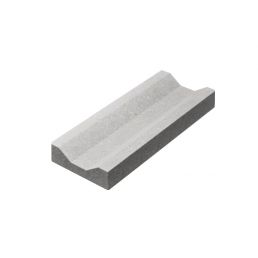 Rectangular grey concrete block, 60 × 200 × 500 mm, with a longitudinal groove on the top surface.