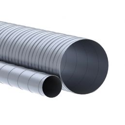 Hallid painduvad ventilatsioonitorud, läbimõõduga 100 kuni 125 mm, pikkusega 1 meeter.