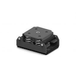 Black Vibro-MSR vibration damper, designed to reduce vibrations in machine parts.