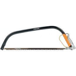 21-tums bågsåg med en svart ram och ett gult handtag.