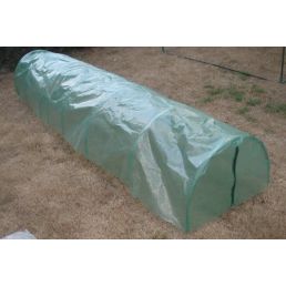 3-meter plant tunnel with zippers at the ends, green color.