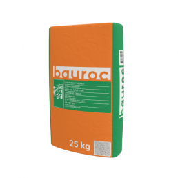 25 kg oranži ja rohelise värviga bauroc kergalusrohvi pakend.