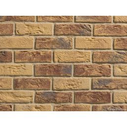 Erinevate toonidega, naturaalse välimusega dekoratiivkivi plaat mõõtudega 610x305 mm.