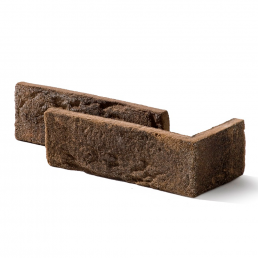 Dekoratiivkivi Country 618 nurk, maalähedane pruun toon, sile ja tekstureeritud pind, mis jäljendab looduslikku kivi.