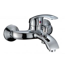 Chrome Harma Armonie 1203C shower/bath mixer with a single lever and red hot/cold indicator dot.