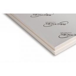 Recticel Eurothane Silver E eristelevy, koko 80x1200x2400 mm, lava 16 kpl, harmaa väri, logolla.