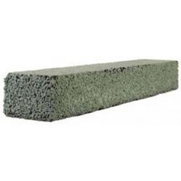 Gray 100mm wide FIBO sill with a lightweight porous texture.