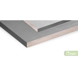 Halli UV-kindla filmkattega kasevineer, mõõdud 1250x2500 mm, paksus 9-21 mm, kihiline struktuur.