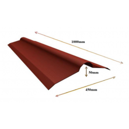 Punainen harjapelti Tulekaitseplaat, mitat 1060mm x 460mm ja paksuus 5mm.