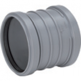 Hallast plastist kanalisatsiooni Tulekaitseplaat, silindrikujuline, mõlemas otsas tihendusrõngad ja ühendamiseks sooneline pind.