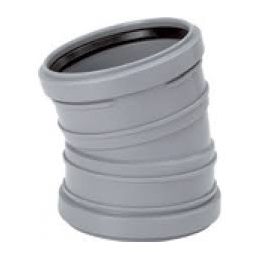 15 asteen harmaa muovinen viemäriputken holkki, spiraalikuviolla.