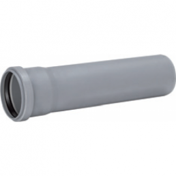 Gray 50 mm plastic sewage pipe with an SN4 rating.