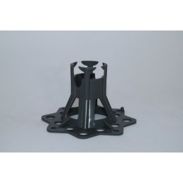 Black plastic support carrier for soft substrates with a diameter of 40mm.