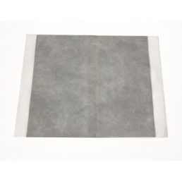 Grå självhäftande trapptäckning, 370 x 370 mm, för enkel installation.