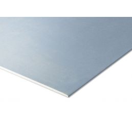 Vaaleansininen Knauf Blue DFH2IR akustinen kipsilevy, paksuudeltaan 12,5 mm ja kooltaan 1200x2600 mm.