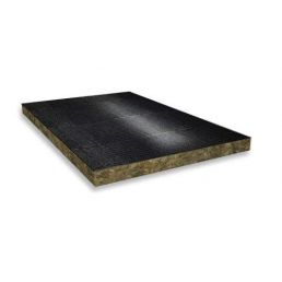 Brandtålig svart platta med måtten 60x600x1000 mm, med gulaktigt inre, Knauf Fire BD 907 ALB M 60x600x1000 EI30, 3 m2 förpackning.