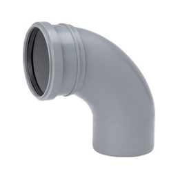 harmaa, 88,5 asteen viemäriputken kulmamuhvi, halkaisija 110 mm
