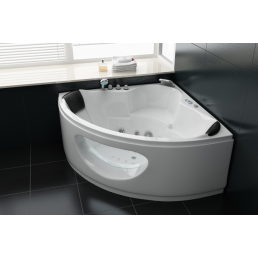 Nurgeline massaaživann Blue Wave, valge, varustatud mitmete düüside ja kaasaegse disainiga.