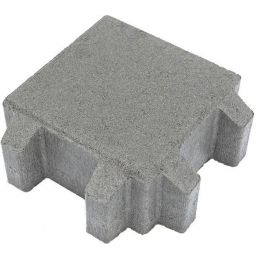 Grå, 80 mm tjock betongstensplatta, Muru mini-stil, komplett pall på 9,6 m²