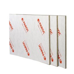 Valge Paroc Cortex tulekaitseplaat, mõõtmetega 30x1200x1800 mm. Pakendis on 10.8 m2.