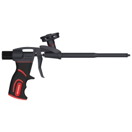 PENOSIL FoamGun vahupüstol, musta ja punase värvikombinatsiooniga, pikk ja kitsas metallotsik.