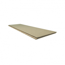 Beige particleboard, dimensions 600x2400x22mm, with full tongue-and-groove joint.