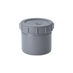 Hall, ümmargune kanalisatsiooni puhastuskork, diameeter 110 mm, kaanega.