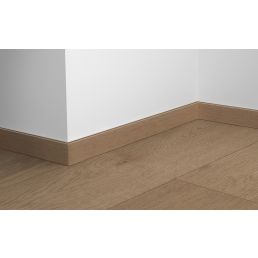 Tumeda puidu imitatsiooniga SPC Rocko põrandaliist 'Rope', mida iseloomustab sile pind ja sirge disain.