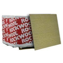 Rockwool Conlit 150 fire-resistant board, packaged, light brown fiberboard used for fire protection.