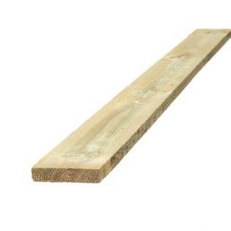 Long, narrow board made of light-colored, dry sawn wood, dimensions 22x100 mm.