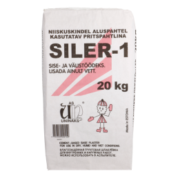 Vit, 20 kg, Uninaks fuktbeständig underputs 