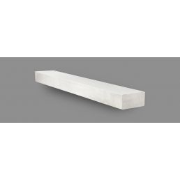 Valge värvusega bauroc trepielement, lihtne ja moodne disain.