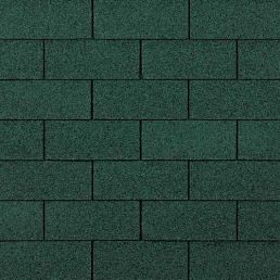 Mörkgrön SUPREME AR Chateau takshingel, regelbunden rektangulär layout.