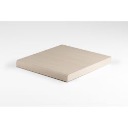 Simple light gray worktop with a smooth surface and a rectangular design.