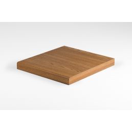 Brownish wooden worktop with a smooth matte finish.