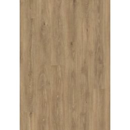 Vaaleanruskea tammen kuvioinen laminaattilattia.