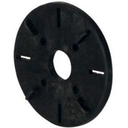 Must terrassikandur, 8 mm paksune, mitme avaga kujundus tagab paindliku paigalduse.