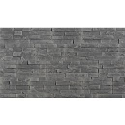 Dekoratiivne halli värvi Umbria 1 kiviplaat, mille ebaühtlase kujuga kivid on paigutatud mosaiikmustrisse.