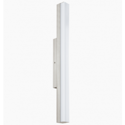 White Torretta LED bathroom light, 16 W, 600 mm tall, minimalist design.