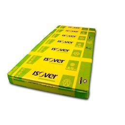 Kollane Isover RKL 31 Tulekaitseplaat, mõõtmetega 1200x1800x30 mm, pakendil selgelt loetav tooteinfo.