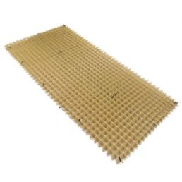 HARDPLUS glasfiberarmeringsnät, mått 1,2x3 meter, maskstorlek 150x150 mm, trådtjocklek 6 till 8 mm, ljusbeige.