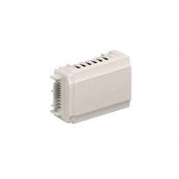 Valkoinen, kompakti Uponor Smatrix Wave langaton lisämoduuli Pulse M-262, lämmitysjärjestelmän ohjaamiseen.